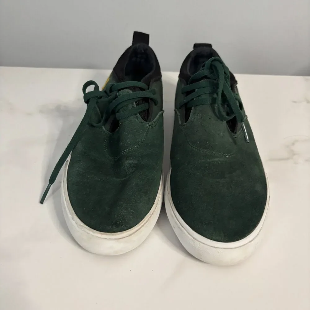 Lakai Men Riley 2 Skate Shoes Gum Suede Sole Slip On Riley Hawk Dk Green Size 7